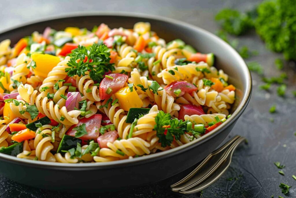 Que mettre dans une salade de pâtes froide ?