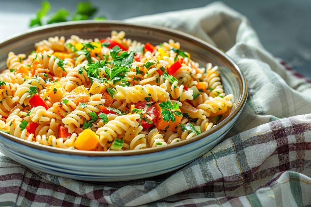 Salade de pâtes d’été : La recette parfaite pour un repas léger et savoureux
